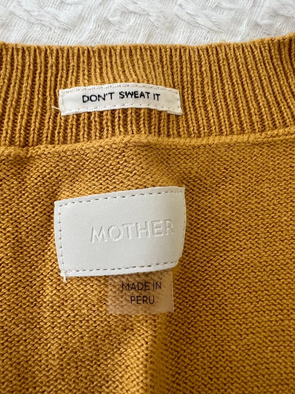 MOTHER - 2 Piece Knit Short Set - Amber Yellow - Size XS - Picture 6 of 12
